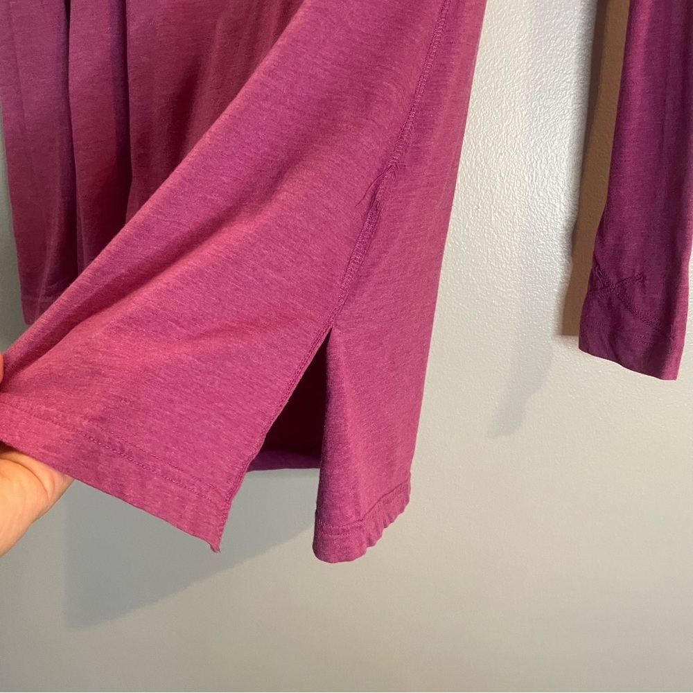 ATHLETA TRIUMPH HOODIE SWEATSHIRT short DRESS SZ/Med Fuchsia Color. - Picture 4 of 11